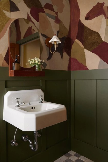 Fresco – Abstract Terracotta Color Block Self-Adhesive Wallpaper