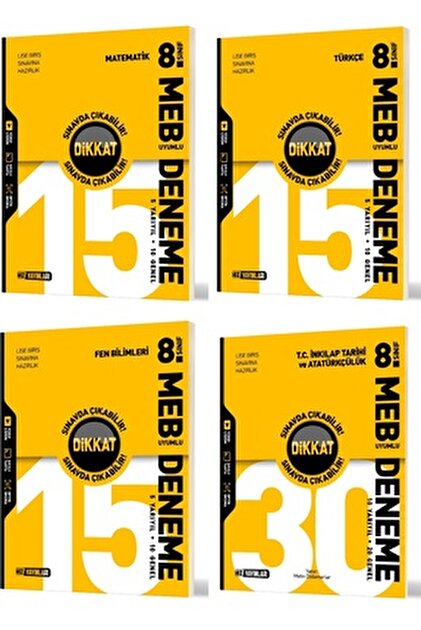 Hız Yayınları Hız 2026 8. Sınıf Lgs Matematik + Türkçe + Fen Branş