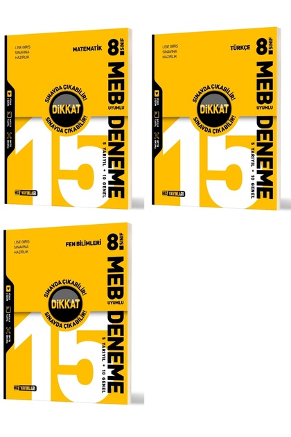 Hız Yayınları Hız 2026 8. Sınıf Lgs Matematik + Türkçe + Fen Branş