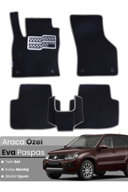 SUZUKİ GRAND VİTARA (2005-2014) Uyumlu EVA Paspas Tam Set–Oto Paspas,Araca Özel,Kolay Montaj