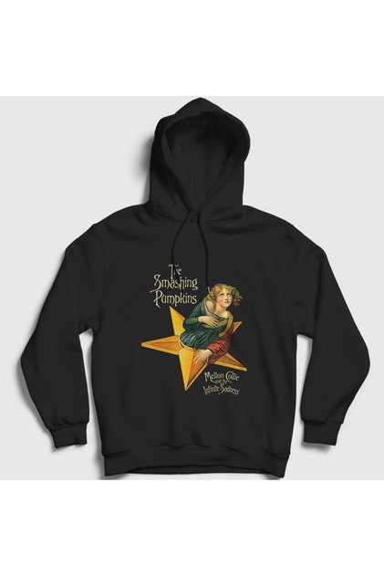 سويت شيرت أسود للجنسين من Mellon Collie The Smashing Pumpkins بغطاء رأس 588833tt