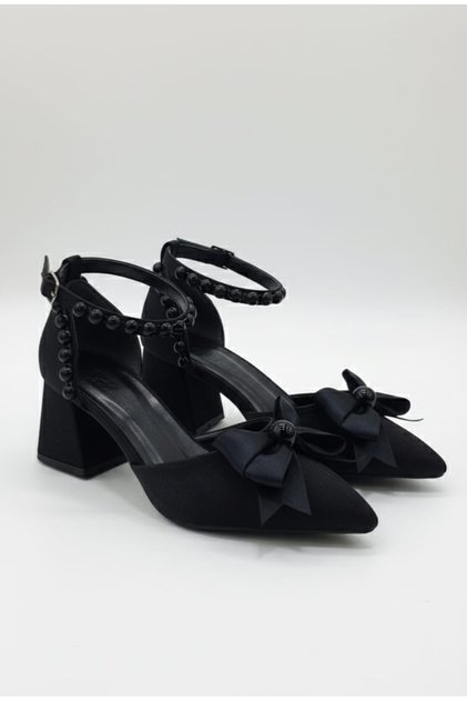 Pearl Ribbon Bow Wedding Dress Wedding Evening Dress Shoes