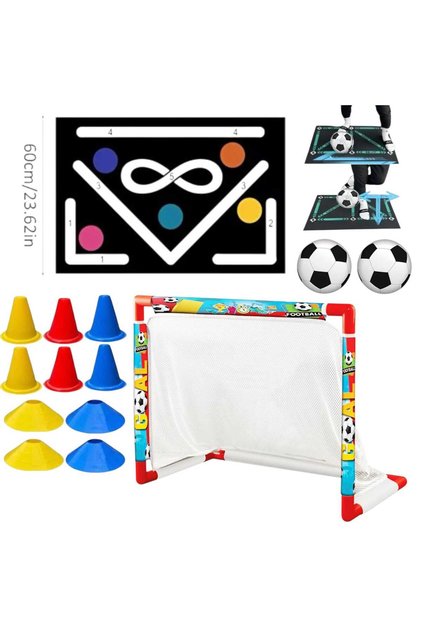 Minyatür Kale + 6 Duba +4 çanak +Antrenman Halısı + 2 Mini plastik Top Antrenman Set