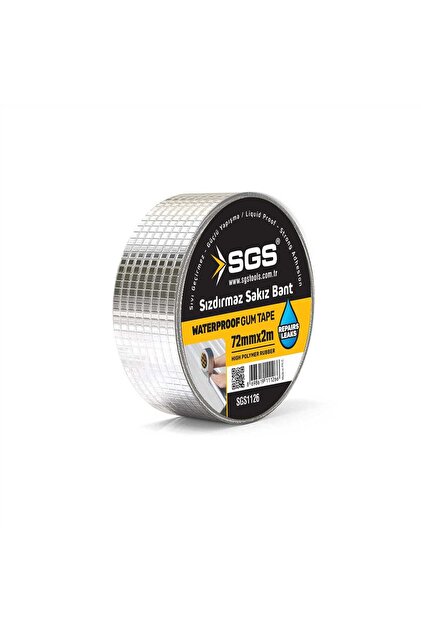 SGS1126 72mmx2Mt Dış Cephe Su Geçirmez Sakız Bant Sızıntı Çamur Bandı Sızdırmaz