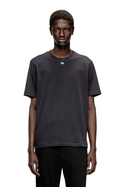 SİYAH LOGOLU ERKEK T-SHIRT