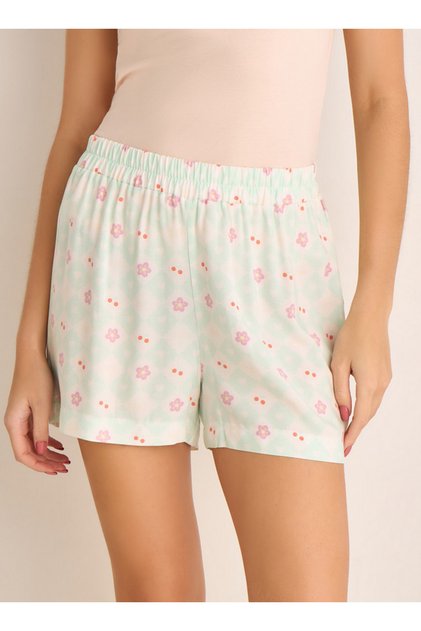 Floral Print Rayon Bottoms with Elasticated Waistband