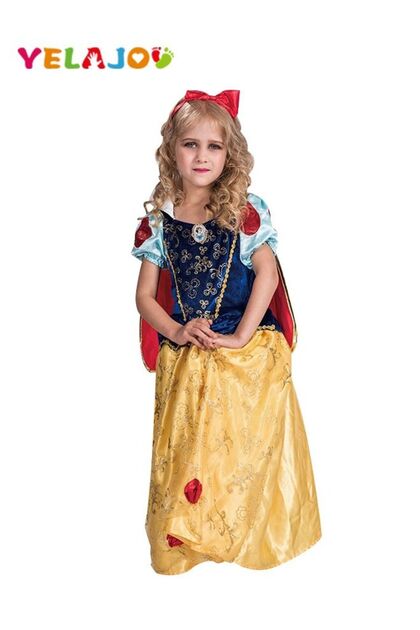 Princess Dress ,Up Girls Party Cosplay Clothing With Headwear Birthday Gifts
