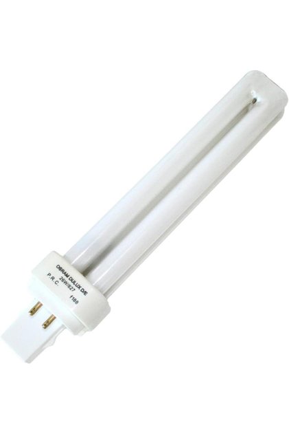 DULUXD/E Energy Saver CFLni, 2 tubes (26w) 4 Pin - Plug In Base- G24q-3