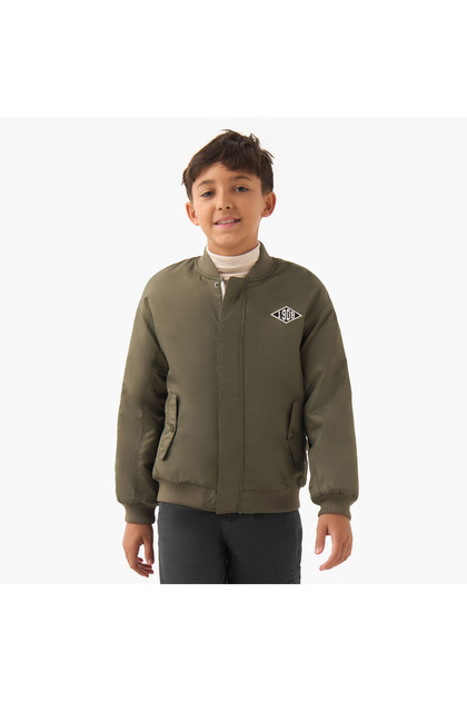 Zip Through Heavy Jacket with Long Sleeves