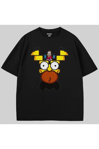 تي شيرت The Simpsons Homer Simpsons Cymbal Recal قصة فضفاضة