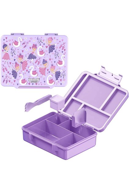 Lunch Box for Kids School with Compartments, Bento Box Leak-proof Lunch Box for Girls Ballerina