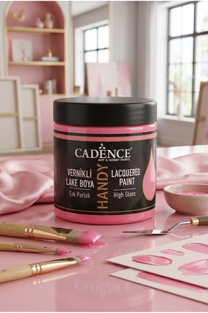 Handy Lake Parlak L013 Şeker Pembe 250 ml Boya Tüm Yüzeyler İçin Kokusuz Vernik Gerektirmez