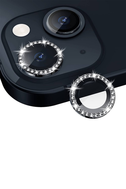 iPhone 13 / 13 Mini Stoned Diamond Camera Lens Protector with Alignment Apparatus Scratch Resistant