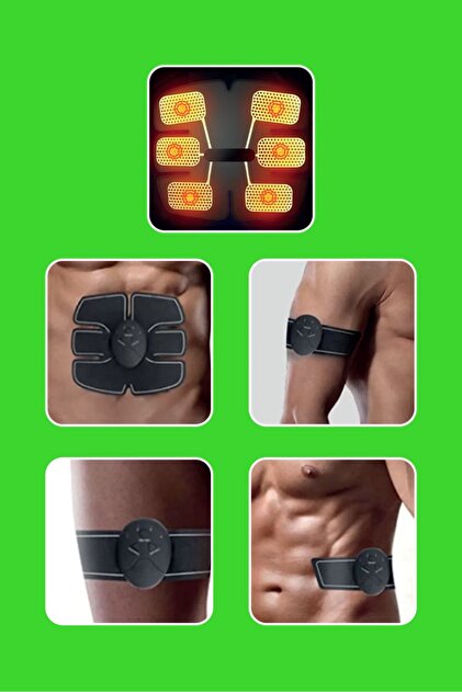 Triathlon T‑239 Titreşimli EMS Kas Geliştirici Cihaz 3'lü Set