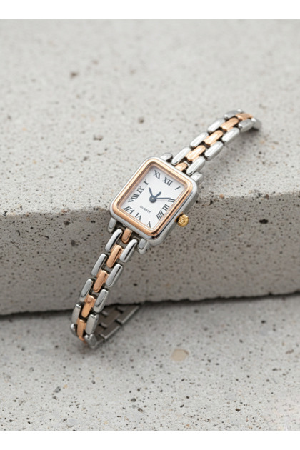 Munchies Two-Tone Vintage Stripe Cord Women's Wristwatch
