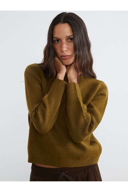 Özmarka New Season Crew Neck Women's Knitwear Sweater