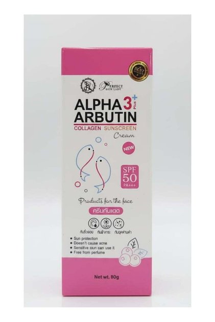 Alpha Arbutin 3+ Collagen Sunscreen Cream SPF50 PA+++ 80g | Face Sunblock with Col
