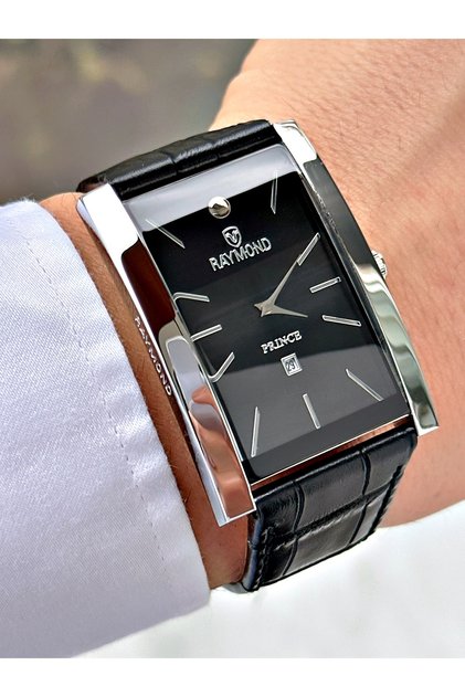 Square Dial Black Color 5 Atm Water Resistance Steel Case Men Wristwatch A2033Mr