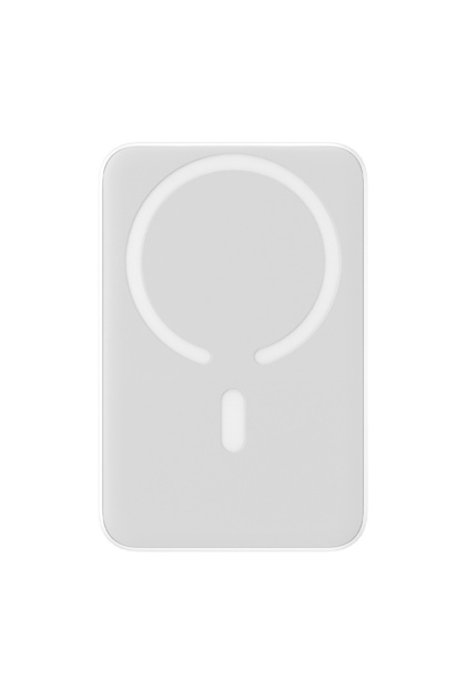 Baterie externă MagSafe 10000mAh, încărcare wireless + USB-C 20W PD, cablu Type-C 60W, 30cm, alb