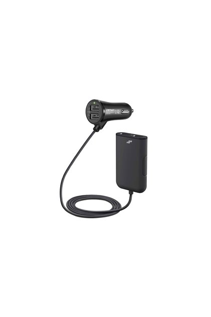 Încărcător auto față-spate cu cablu 4xUSB