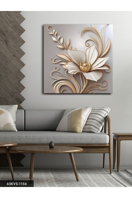 Elegant Soft Floral One Piece Square Canvas - Canvas Painting