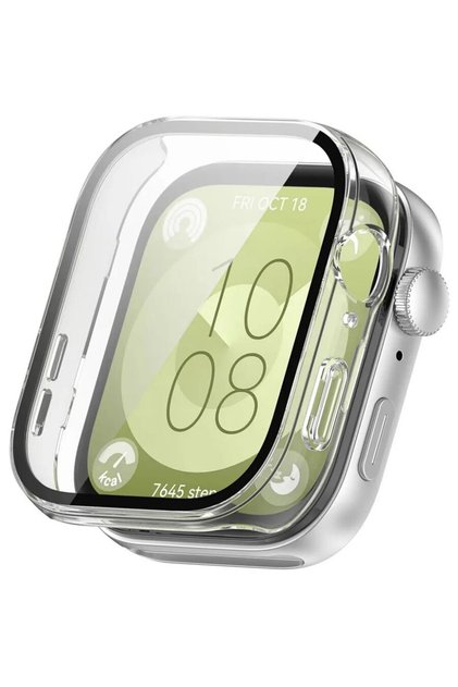 Husa pentru Huawei Watch Fit 3 + Folie - Defense360 Pro - Clear
