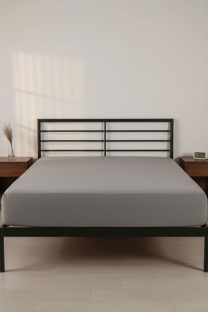 Single Premium Combed Cotton Fitted Sheet - 100% Cotton - 100 X 200 cm