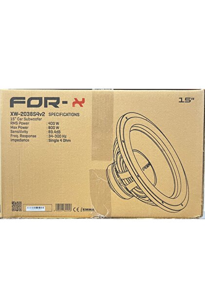 For-X XW-2038S4 V2 800W 400RMS 38 CM BAS YENİ SERİ PRO - Fiyatı