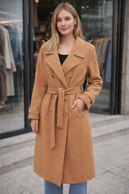 Women's Belted Cashmere Coat