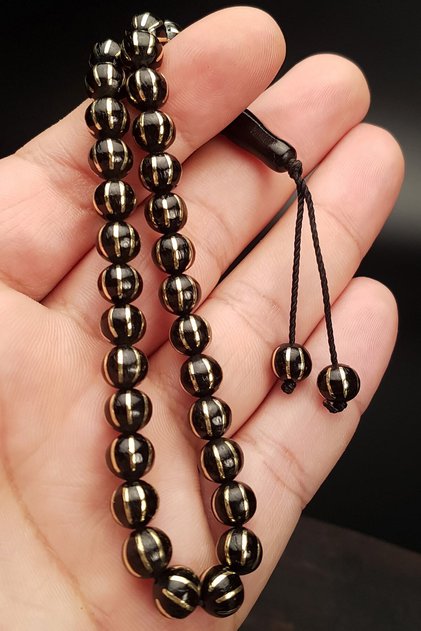 Men's System Tasseled Watermelon Cut Georgian Fishing Rosary, Gift Rosary