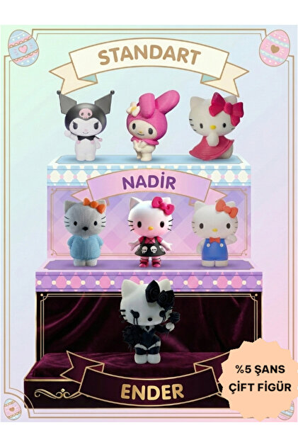 tekmation Hello Kitty, Kuromi Sürpriz Figür Yumurta Hello Kitty