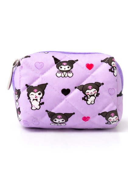 Kuromi ve Hello Kity Tasarımlı Mor Pembe Krem Renkli Çocuk Cüzdanları