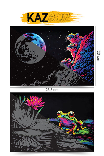 Zigzag Kazboz Scratch Art - Kazıma Sanatı Hobi Seti 1 - Fiyatı