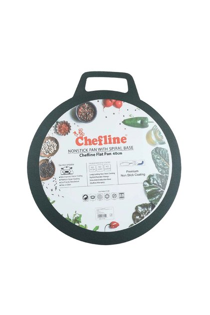 Aluminum Flat Pan 40 cm, Non-Stick Coating for Ideal Heat Distribution