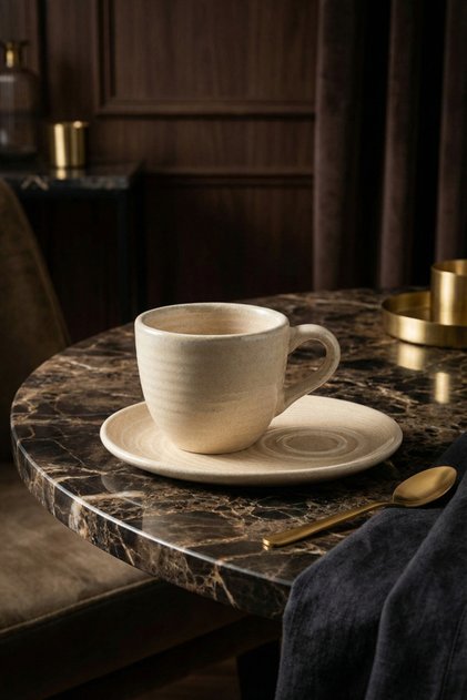 Porcelain Mirage Ripple Coffee Cup 100 Cc-Coffee Cup-Espresso Cup-Single -Without Saucer