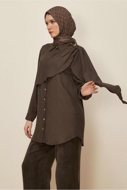 Tunic with Shawl Detail 46226