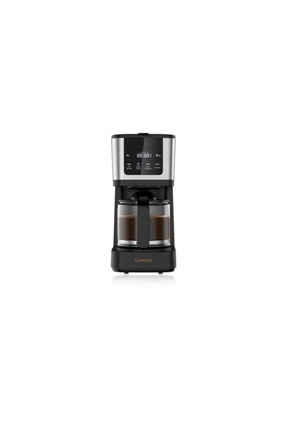 Rich Brew Coffee Machine with Touch Display, 10-Cup Glass Carafe & Travel Mug