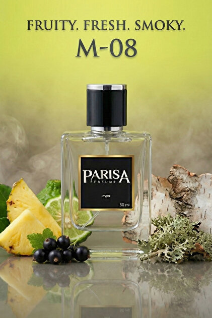 parisa M-08 Adventure Man Edp 50 ml - Ananas & Bergamot Notalı