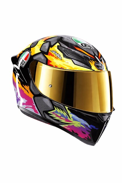 AGV K3 Sv Multi Plk Rossi Mugello 2017 Kapalı Kask - Pinlock Dahil
