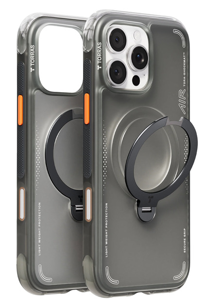 TORRAS iPhone 16 Pro Max ケース エアバッグ マグセーフ TORRAS iPhone 16 Pro Max Uyumlu O Stand Spin Air Serisi Magsafe