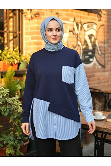 garni detailed jersey tunic