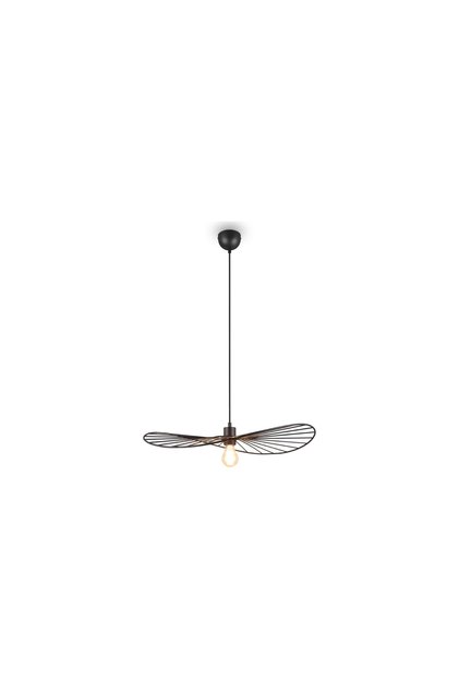 ZEYNEP ENDÜSTRİYEL SİYAH SARKIT KAFES AVİZE, 50 CM ÇAP