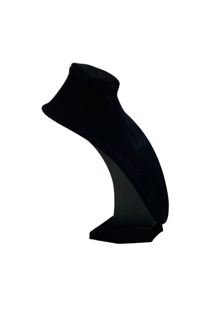 Suport expunere,tip bust,stil clasic,negru,catifea ptr ornamente,pandantive,brose,lanturi,coliere