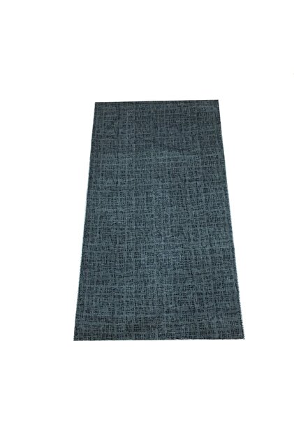 Covor Antiderapant Negru cu Gri, Poliester, 80 x 150 cm