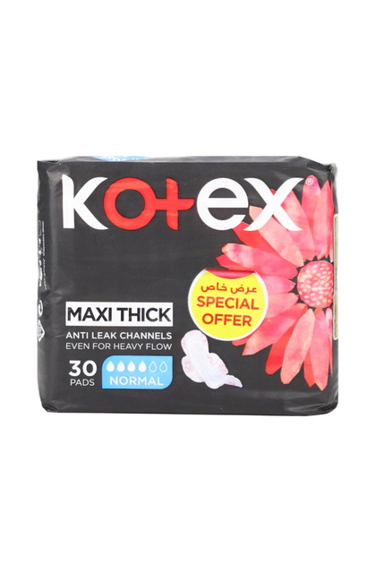 Maxi Thick Anti Leak Channels Normal Feminine Pads- 30 pads