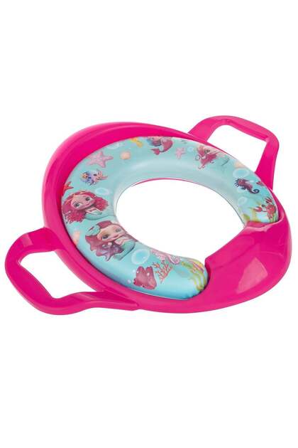 Reductor WC din Plastic Fucsia Model Sirene & Manere 35x30cm - Honey Baby