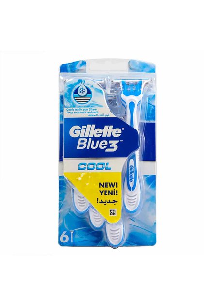 Blue3 Disposable Razor Cool Blister For Men, Cooling Refreshing Shave