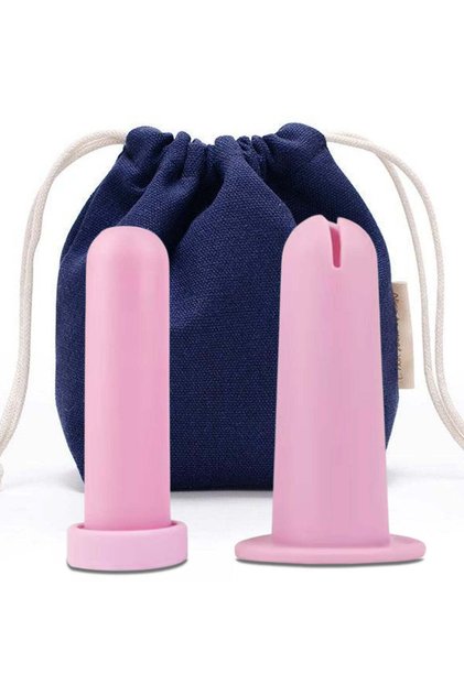 Aplicator pentru cupă menstruală, silicon medical, reutilizabil, ușor de utilizat, roz