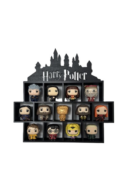 Suport figurine Harry Potter Kinder Joy Funko Pop, design Castelul Hogwarts