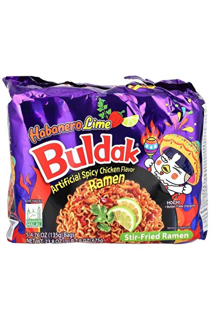 Buldak Habanero Lime 5 Adet ( Helal Damgalı )